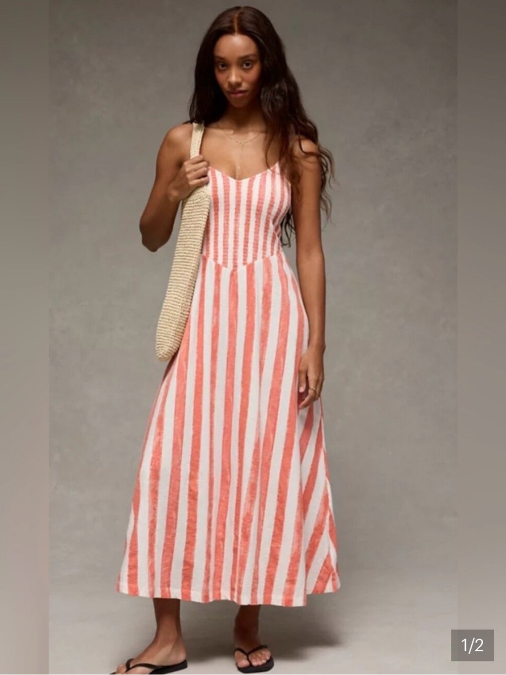 AE Sunchaser Smocked Maxi Dress
